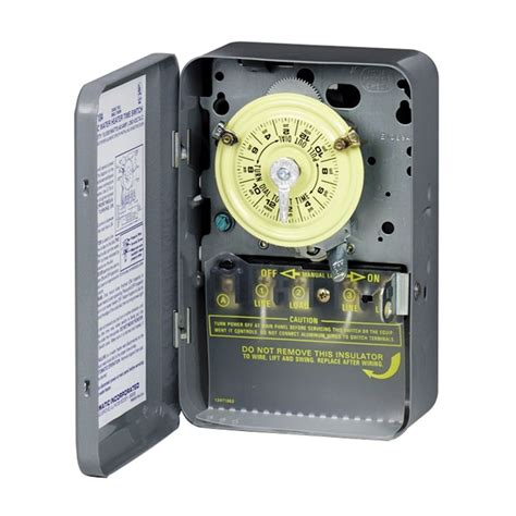 electrical box control light time|lighting timers and outlets.